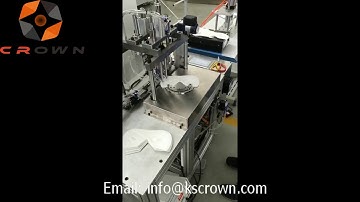 Rotary KN95 Mask Earloop Welding Machine, KN95 Mask Earband Fixing Machine