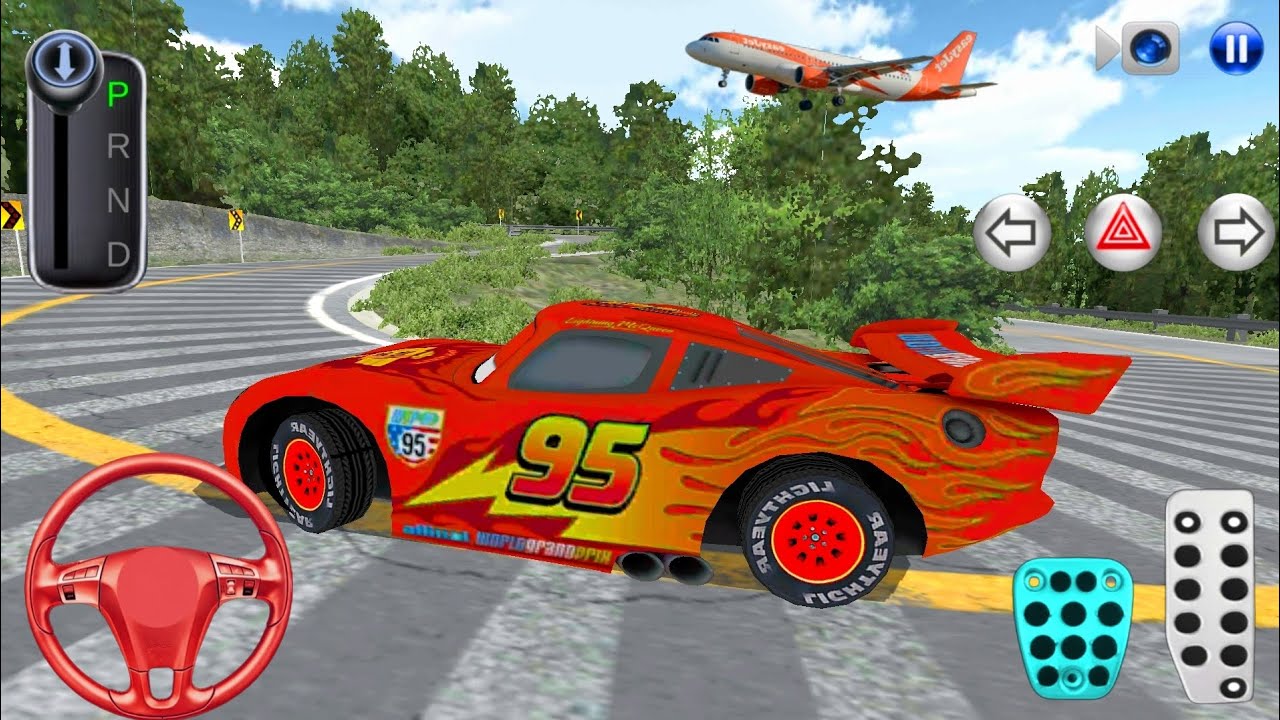 🔥 3D Driving Class – Lightning Car Extreme Mountain Drive ✈️🚗 GaMiNg WiTh ArYaN 