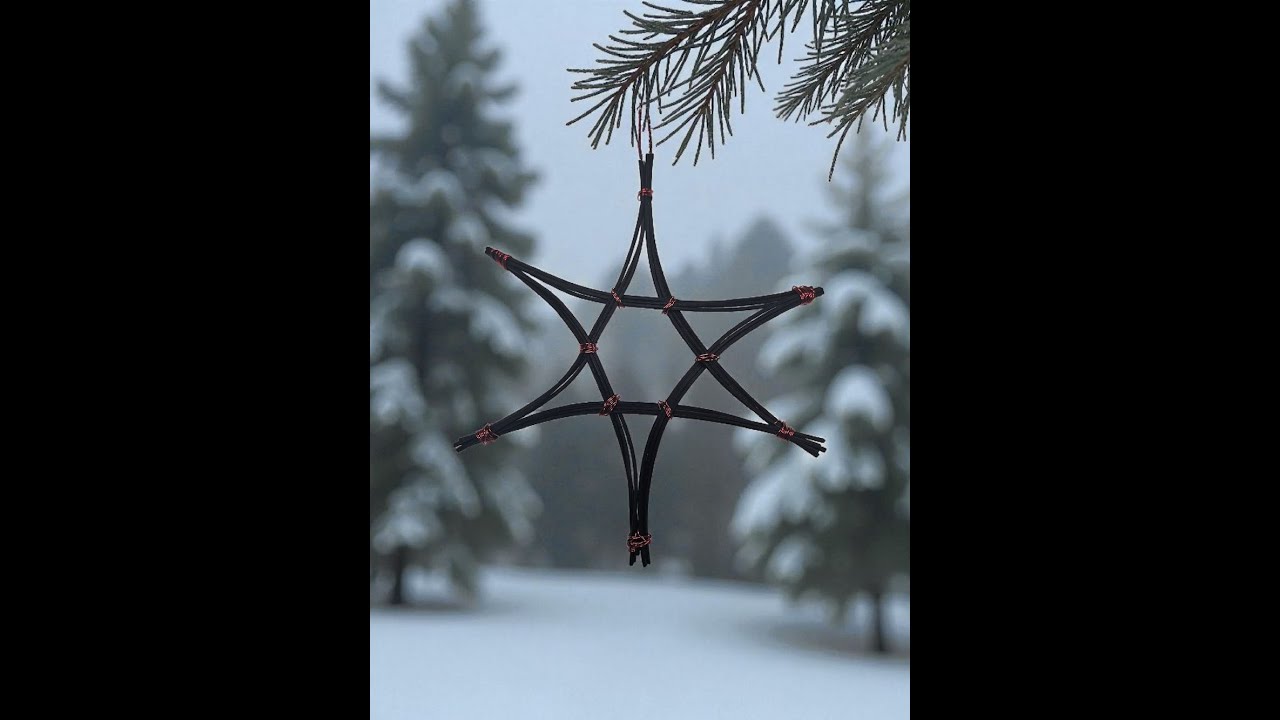 ⭐ Woven Star Ornament Tutorial | Easy Holiday Craft for Basket Weavers