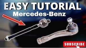 how to change mercedes tie rod end| mercedes tie rods / rack ends replacement