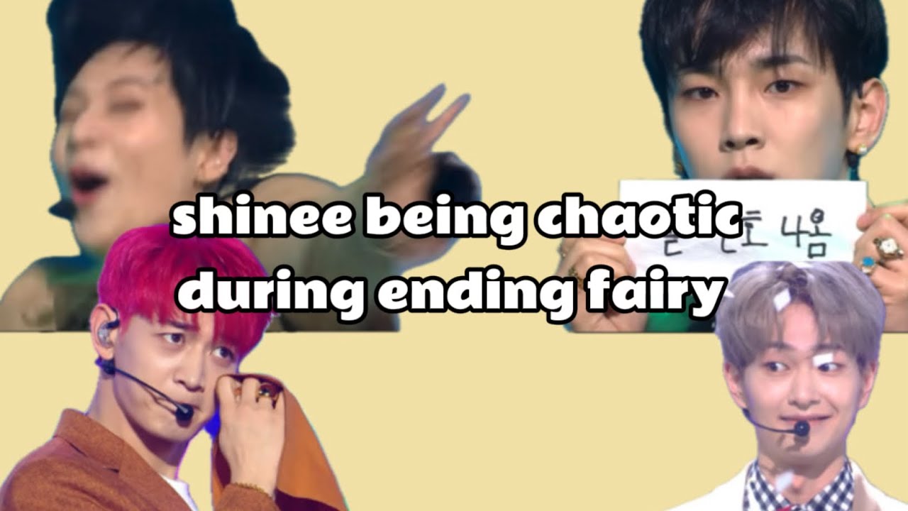 2 mins straight of shinee being chaotic during ending fairy