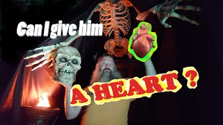 Another DIY Hologram effect. Beating heart for 12-foot skeleton.