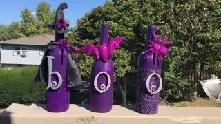 Halloween Wine Bottle DIY