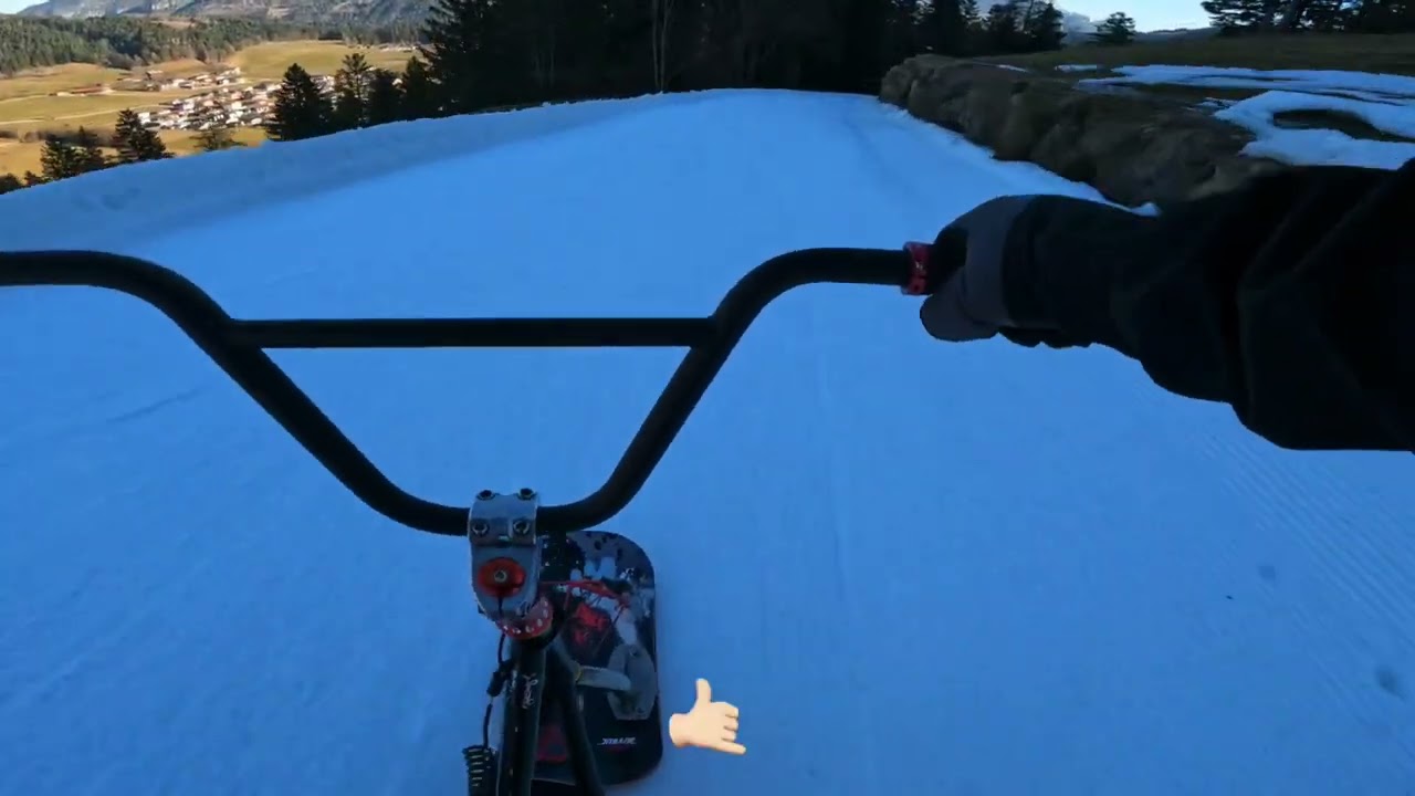 Snowscoot 2024 Ice run Blue line @ Söll