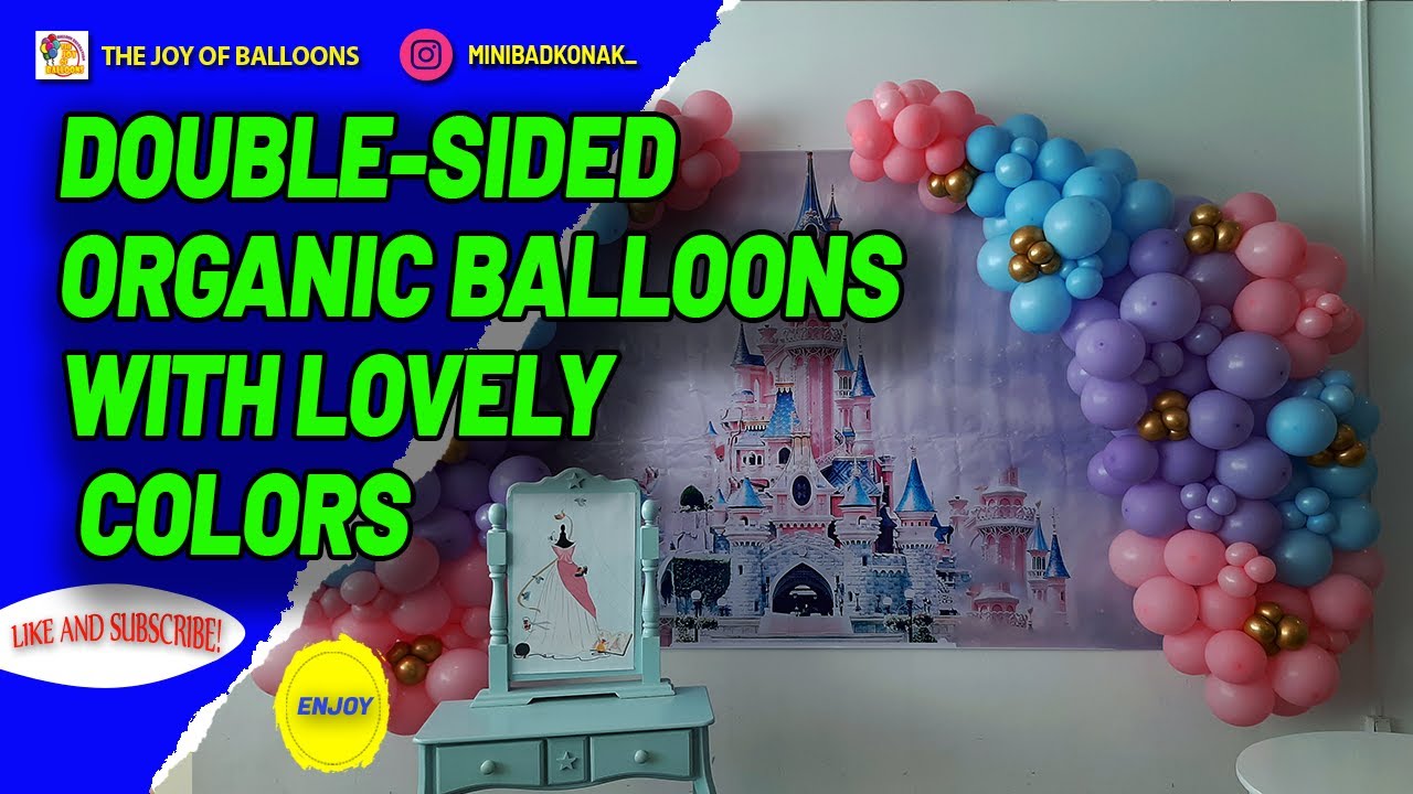 Double-sided Organic Balloons with Lovely colors  II balloon decoration ideas   