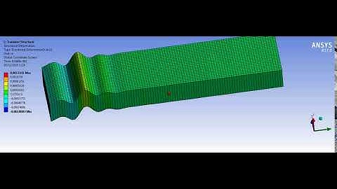 Wave propagation (ANSYS) - beam