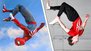 Stunts From SpiderMan 2 PS5 In Real Life!  Challenge