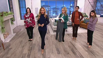 Susan Graver Milano Knit Straight Leg Pull-On Pants on QVC