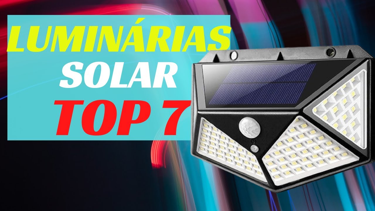 Top 7 | Melhores Luminárias solar em 2021| Luminária solar Led de Parede✅