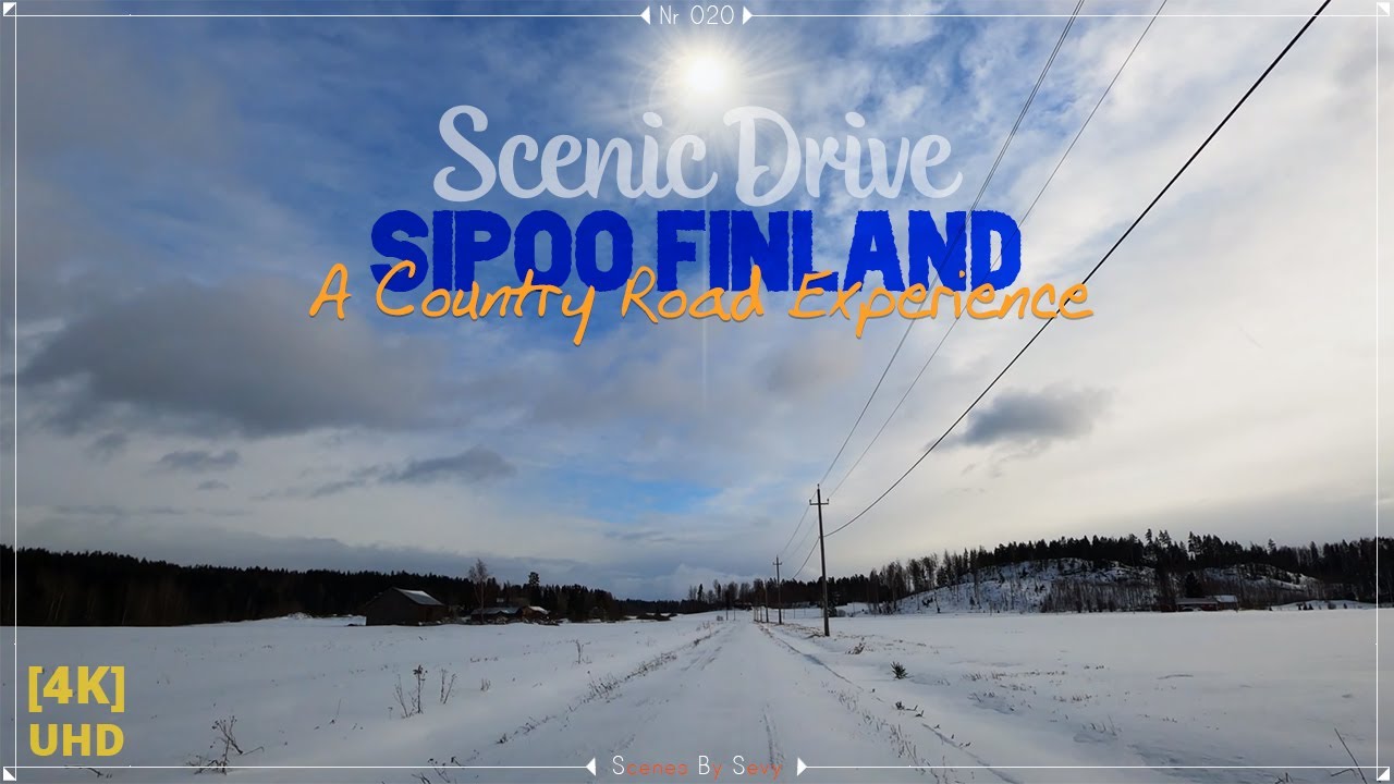 Visiting the Happiest (coldest) Country on Earth Dashcam Drive in
