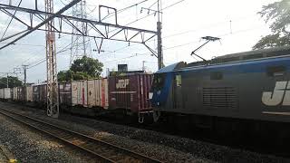 1155レ　EF210-159[吹]+コキ16両 南武線(東海道貨物支線)川崎新町駅通過