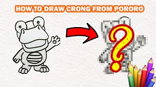 How To Draw Crong From Pororo Step By Step Daily Drawing Tutorial - Beginner Drawing