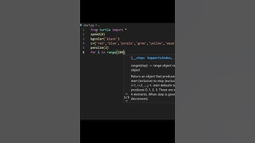create a colorful star using python.  #coding #pythontutorial