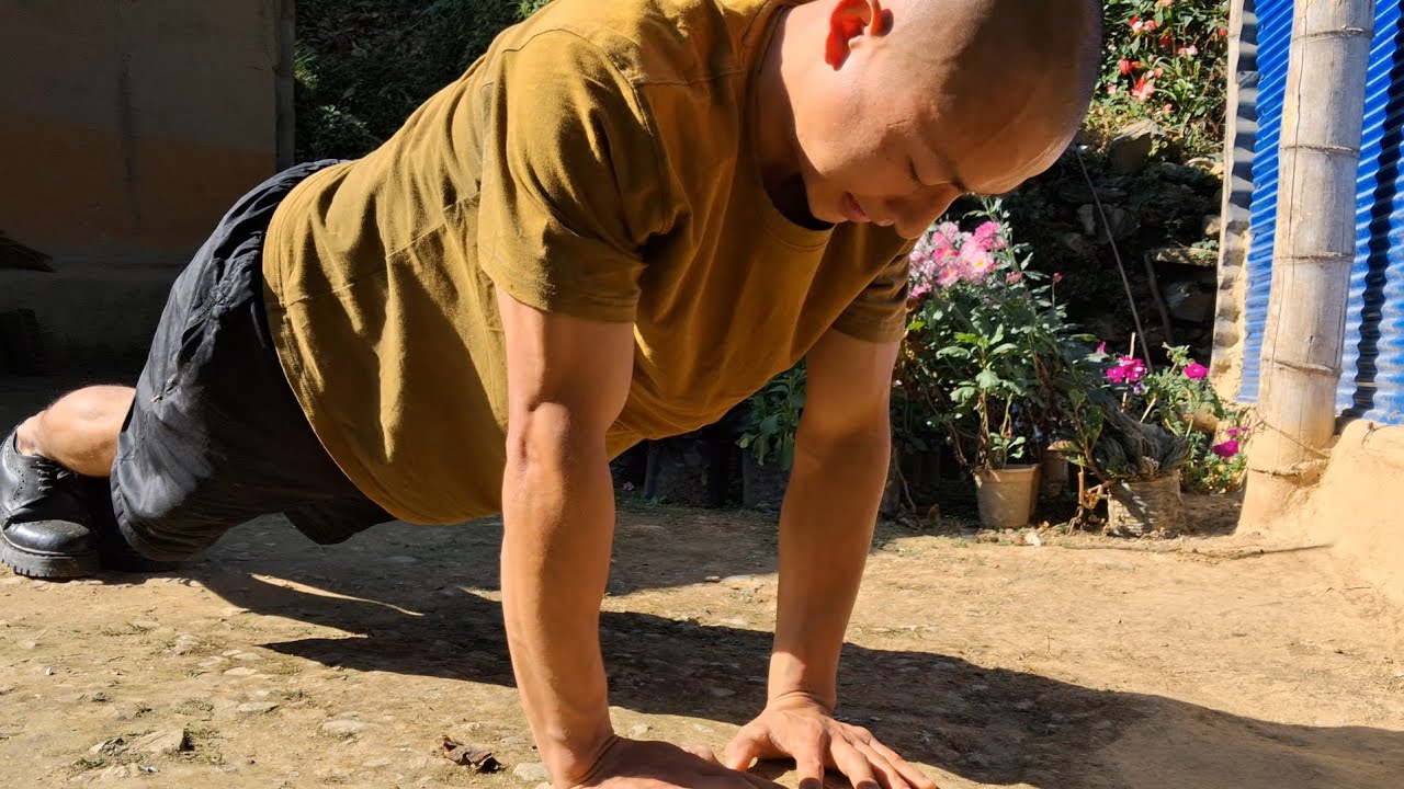 18/75 hard day challenge diamond push ups exercise | 2026