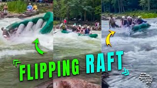 Rapid Flips a Raft Full of Tourist in River