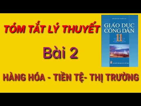 Video GDCD 11- Bài 2: Hàng hóa- Tiền tệ- Thị trường - youtube