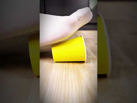 High heels crush funny balloon