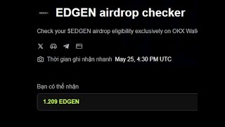 Hướng dẫn Check token LayerEdge, chạy node mùa 3 LayerEdge, $EDGEN, check token layeredge ví OKX