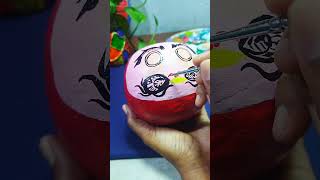 #kalaJapanese Daruma doll #craftideas #art #shortsfeed #youtube #painting #ytshorts #Kala sang.