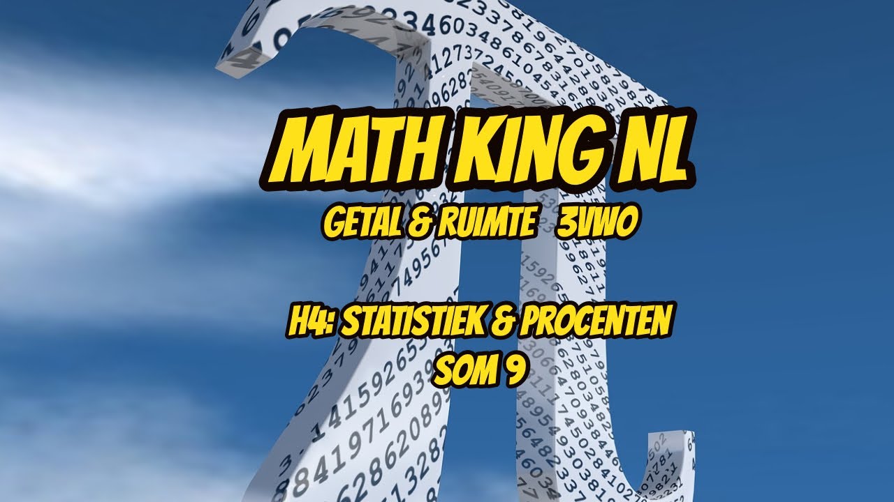 Getal & Ruimte (3VWO, 12de editie) H4 Statistiek en Procenten; Par 4.1