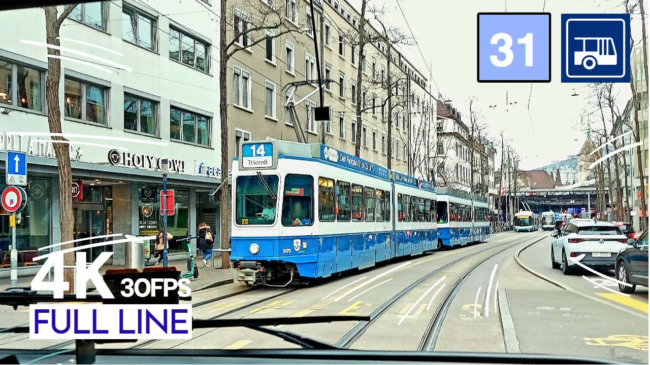 Cab Ride Zürich Bus 31 Full Line | Hermetschloo - Kienastenwies Bus Ride [4K]