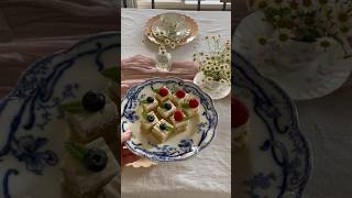 Hosting a spring tea party 🫖🌷 #easydecor #teacup #dinnerparty #pastasalad #cookies #teatime #diy