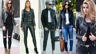 15 MANERAS PRÁCTICA Y SENCILLA PARA USAR TUS CHAMARRA DE PIEL NEGRA OUTFITS  SÚPER CAÑERO ¡WAOO! - YouTube