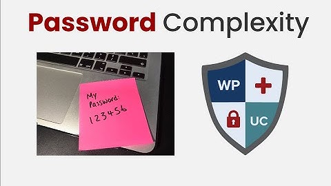 WordPress Password Complexity