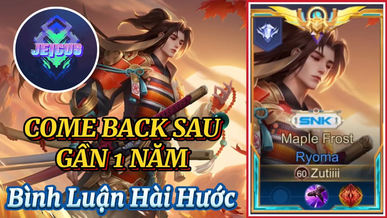 Jeicus Aov Comeback Sau Gần 1 Năm Trời Với Con Bài Ryoma Và Bình Luận Hài Hước Hẹ Hẹ Hẹ | Jeicus Aov