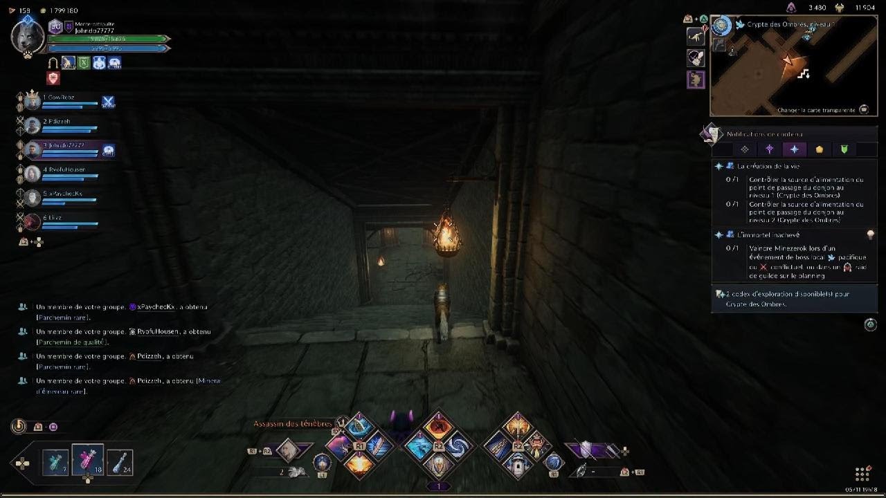 Source alimentation niveau 2 - point de passage - Crypte des ombres - Throne And Liberty