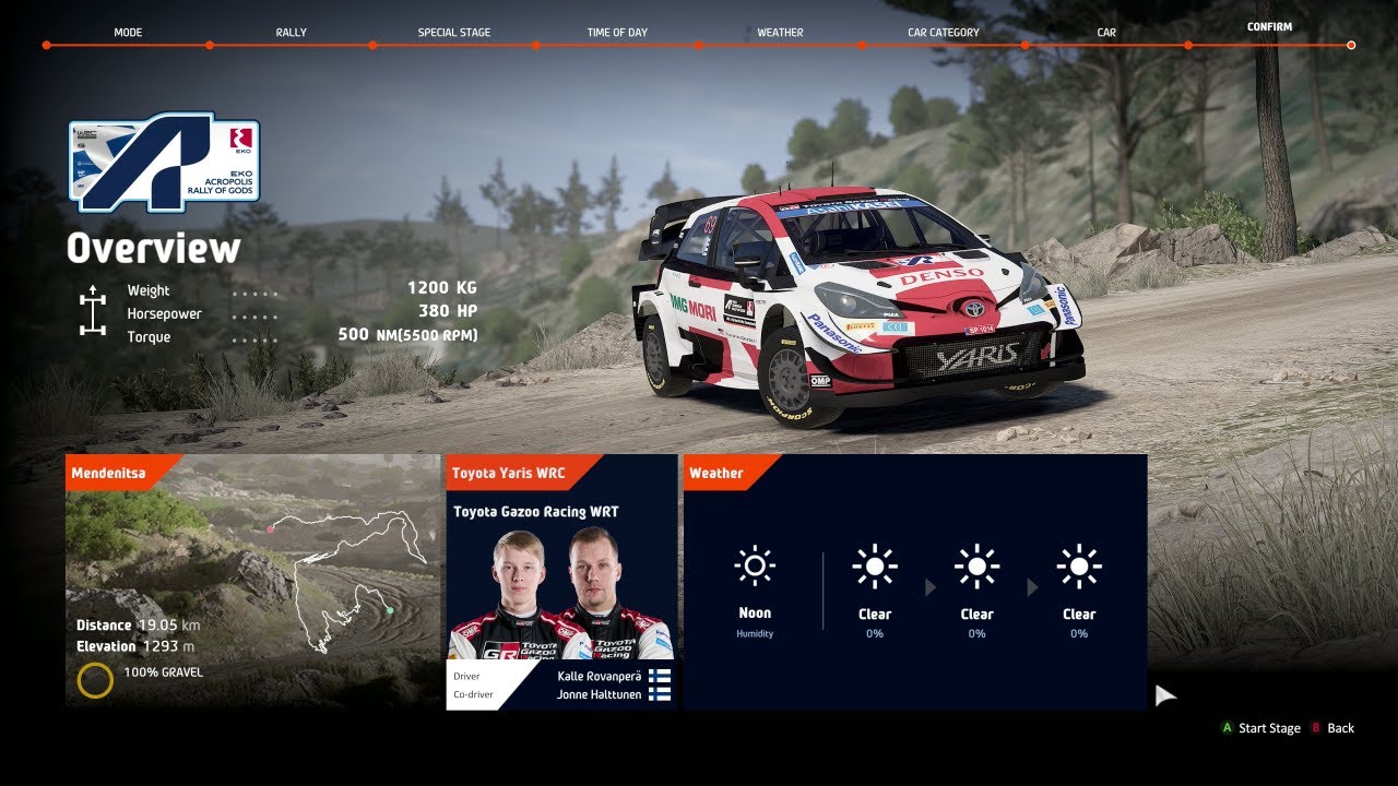 WRC 10 - EKO Acropolis Rally of Gods - Mendenitsa - Kalle Rovanperä - (Chase Camera)