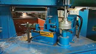 Automatic Edge cutting,trimming and beading machine for cookware utensil
