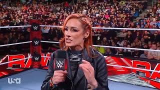 Becky Lynch Calling Out Nia Jax For Being Too Damm Fat - Wwe Monday Night Raw - 12112023