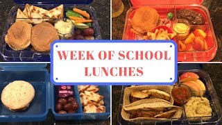 School Lunch Ideas | Week 4 | Week of School Lunches | September 2017