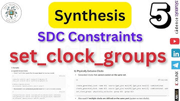 klokgroepen instellen | set_clock_group | SDC-beperkingen | Synthese en STA