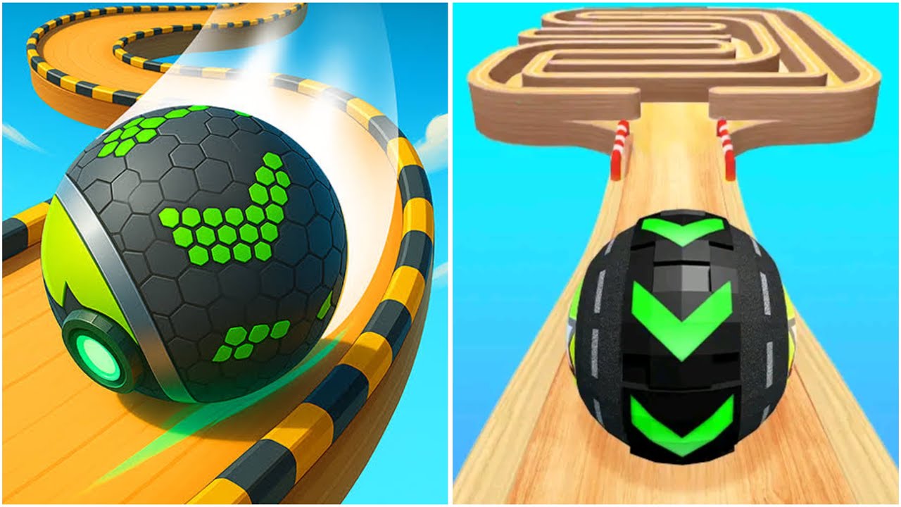 Going Ball speed run challenge ⚡️Vs  ⚡️Rolling Ball Sky Escape🎱 Walkthrough SpeedRun 🚀Gameplay❤️‍🔥😎