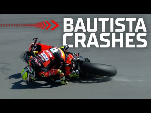 HUGE DRAMA: Bautista CRASHES in Race 1 at Donington Park | #GBRWorldSBK