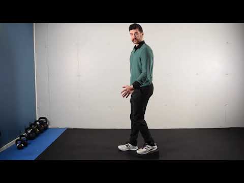 Staggered Heel Elevated Deadlift Opposite Side Load