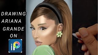 Ariana Grande - Digital painting on #ibispaintx screenshot 1