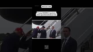 Trump IGNORES reporters when questioned about Iran