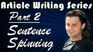 Article Creation Series: Part 2 - Sentence Spinning