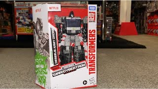 Transformers generations Netflix war for cybertron quintesson deseeus army drone un boxing review