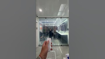 Smart glass film in an office space 🔥  #smartglass #interiordesign #smarthome #smartfilm