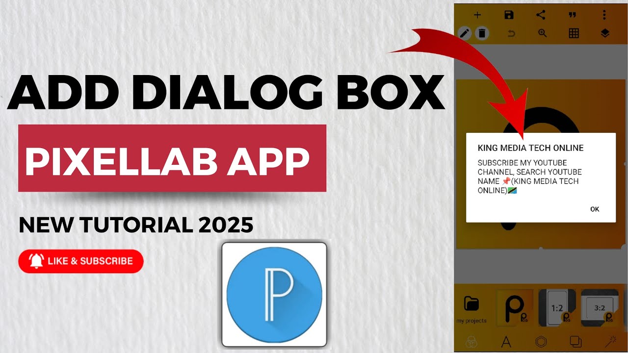 Comment Adding Dialog Box HOW TO ADD DIALOG BOX ON PIXELLAB/JINSI YA KUWEKA DIALOG BOX PIXELLAB ...