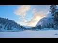 Peaceful Mountain Snow (+Music) 1HR Nature Relaxation Film - Remastered in 4K