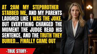 At 2AM My Stepbrother Stabbed Me — My Parents Laughed, Until The Judge Read His Sentence