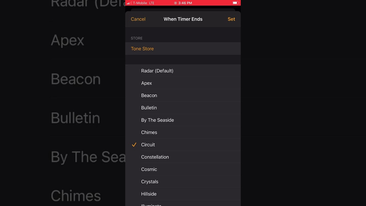 NightOwl is the one that myBrother plays for his timer￼￼