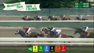 MONMOUTH PARK 07-19-2025 RACE 6 - THE MONMOUTH CUP