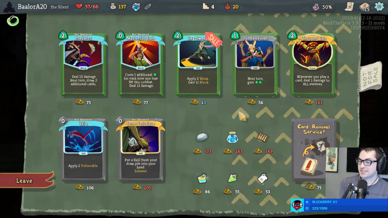 Mastering After Image, Masterful Stab and Sucker Punch! - The Slay the Spire Mastery Challenge