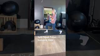 Split Squat Pulses into Isometric Hold